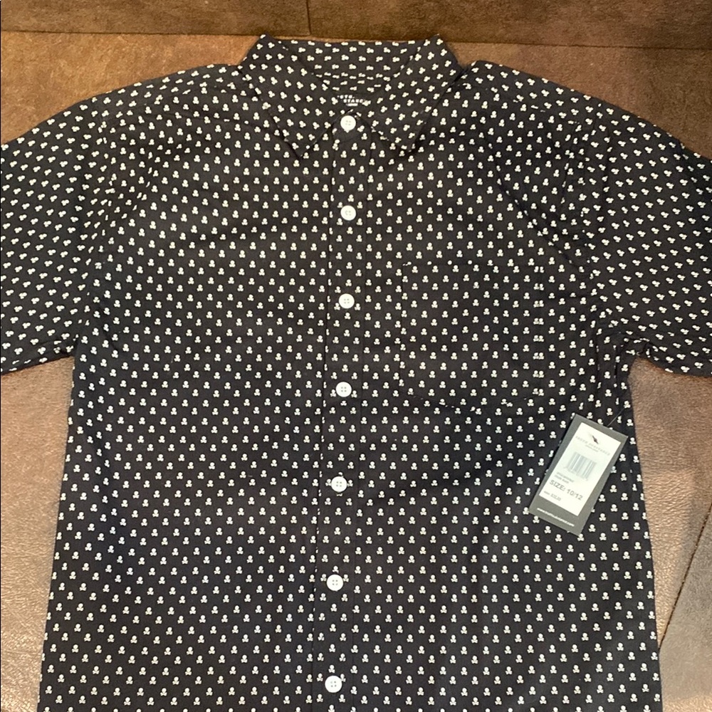 Skull Button Down Shirt